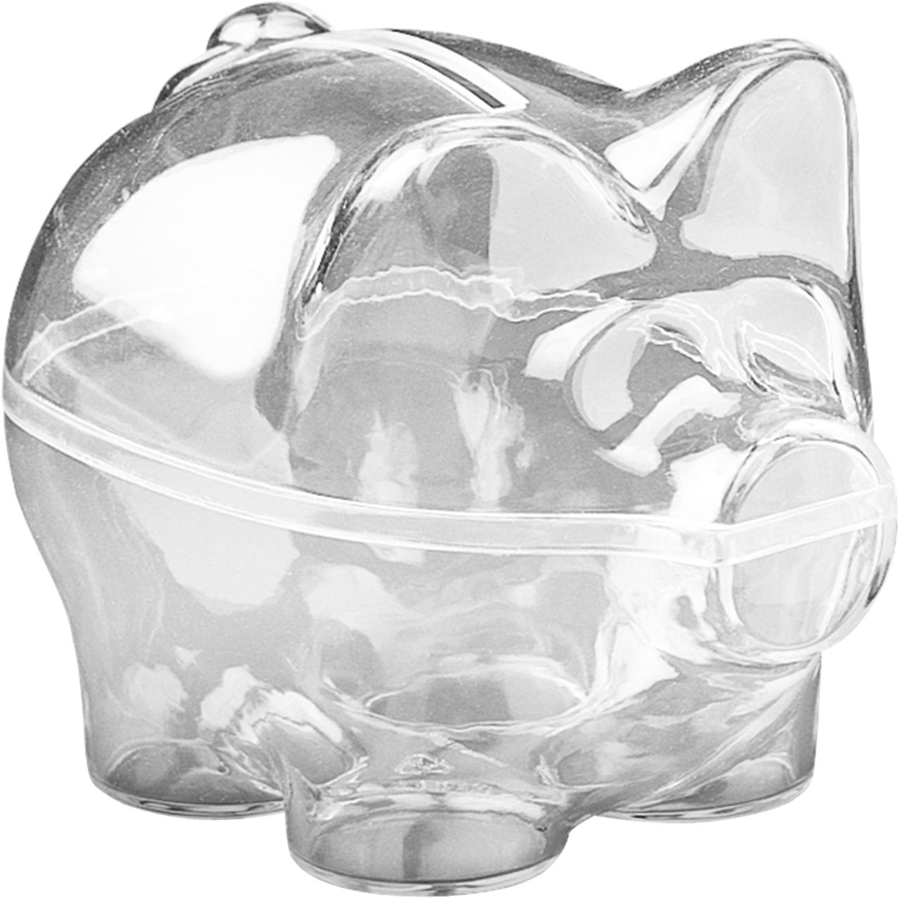 Acryl-Sparschwein 9cm teilbar